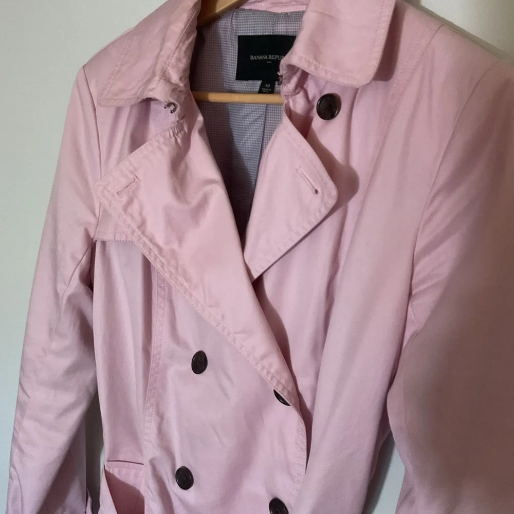 Banana Republic Light Pink Trench Coat - Picture 10 of 10